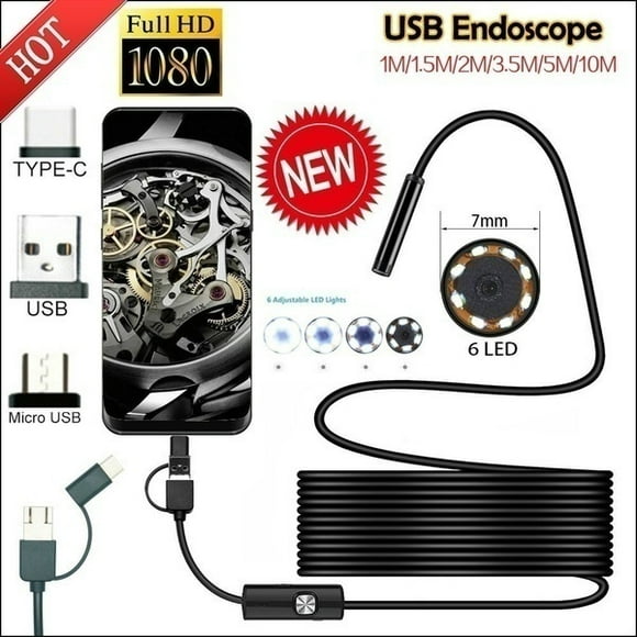 10M Hard Wire 2.0MP HD 8 LEDs lifcasual 8mm Wireless Industrial Protable Endoscope Camera WiFi Inspection Yellow Semi-Rigid Cable Borescope for iPhone/iPad/Android/PC IP68 Waterproof 10M Hard Wire 2.0MP HD 8 LEDs lifcasual 8mm Wireless Industrial Protable Endoscope Camera WiFi Inspection Yellow Semi-Rigid Cable Borescope for iPhone/iPad/Android/PC IP68 Waterproof